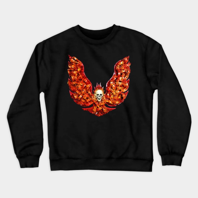 Trans Am Phoenix skull Crewneck Sweatshirt by OptimusVolts